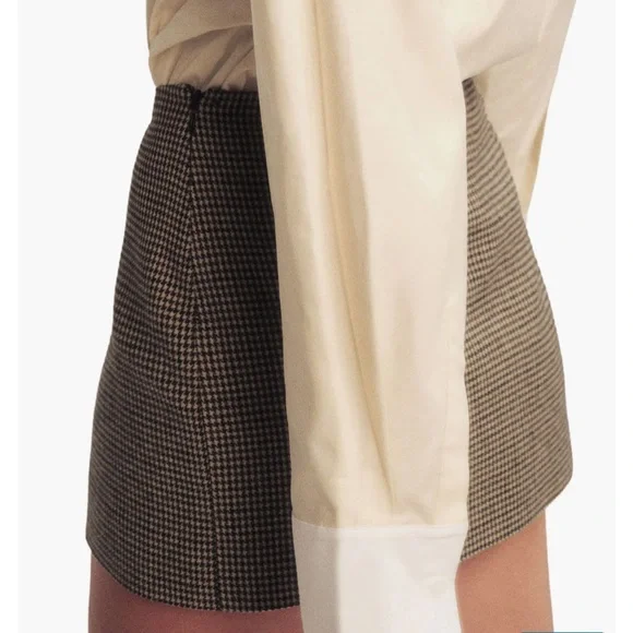 Reformation Carla Houndstooth Low Waist mini skirt - Picture 2 of 8